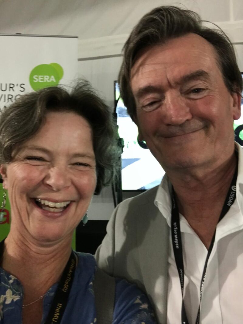 Emma Bishton with Feargal Sharkey