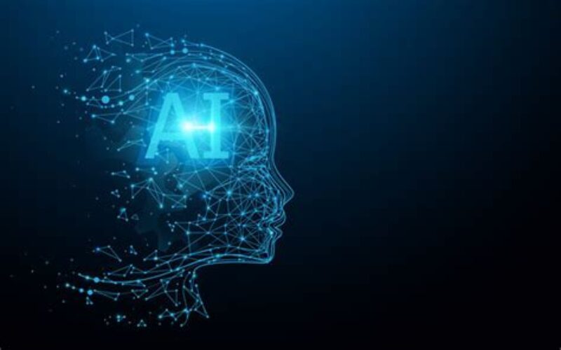 AI brain cartoon